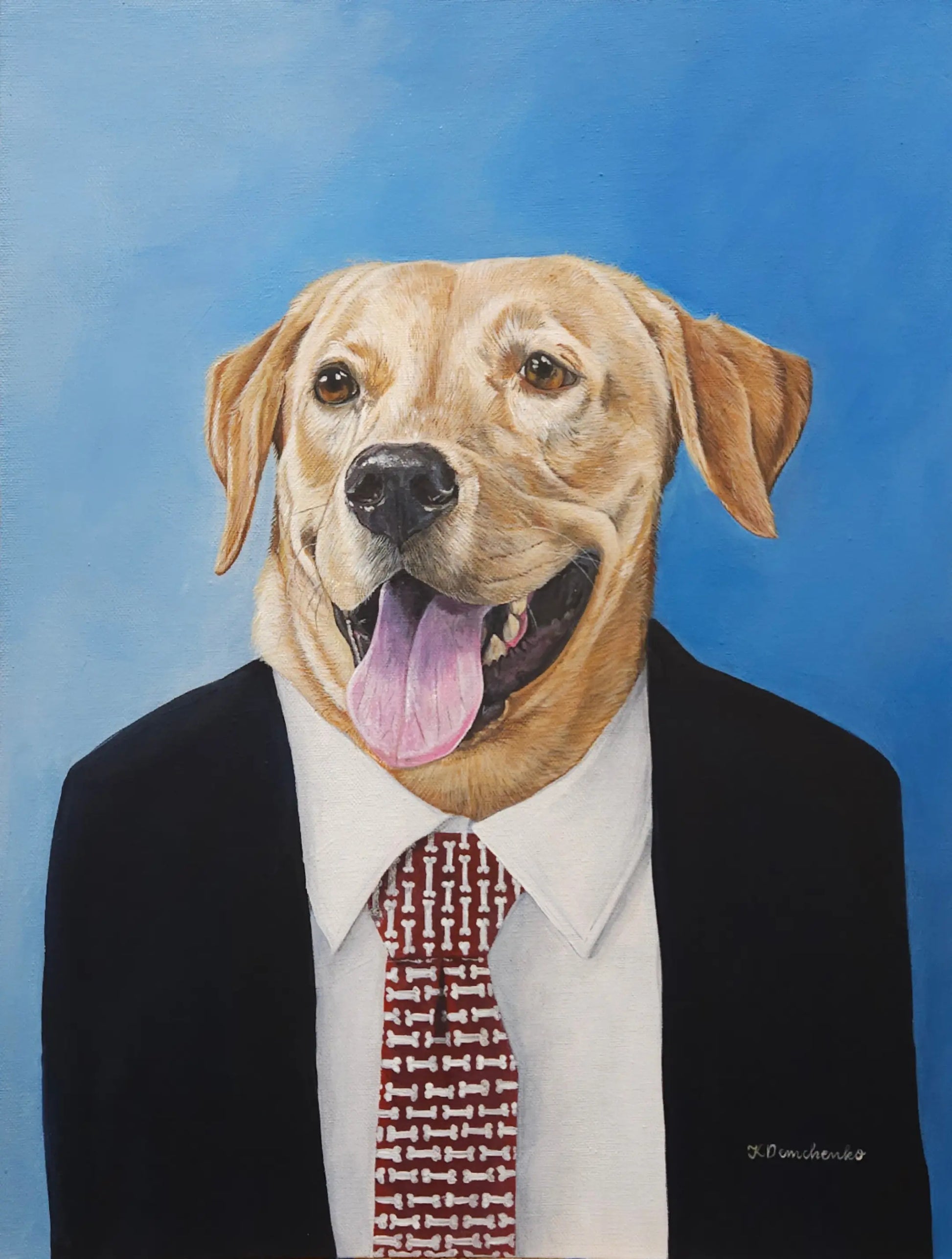 First Day at the Office Original Framed Artwork
