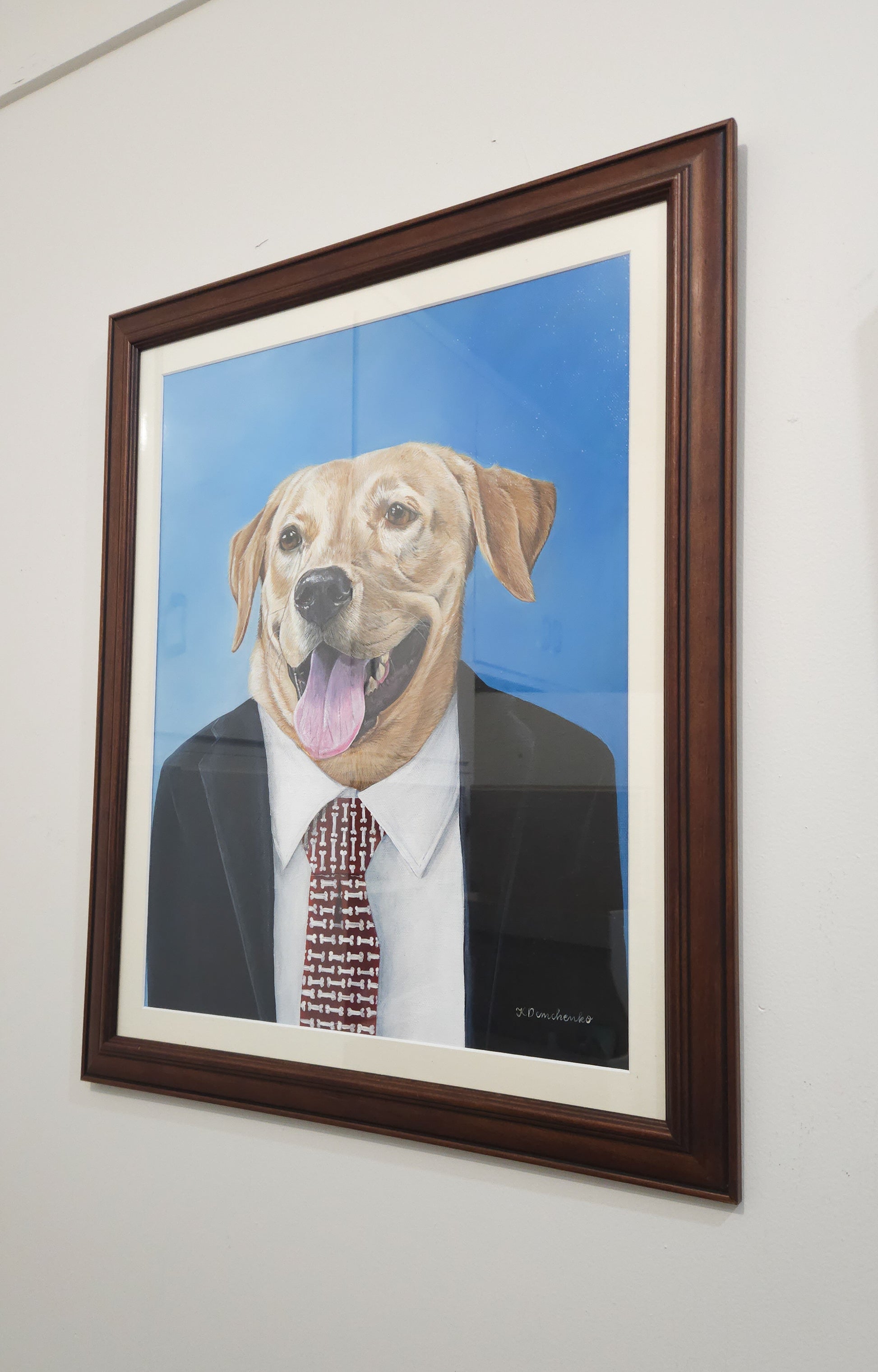 First Day at the Office Original Framed Artwork