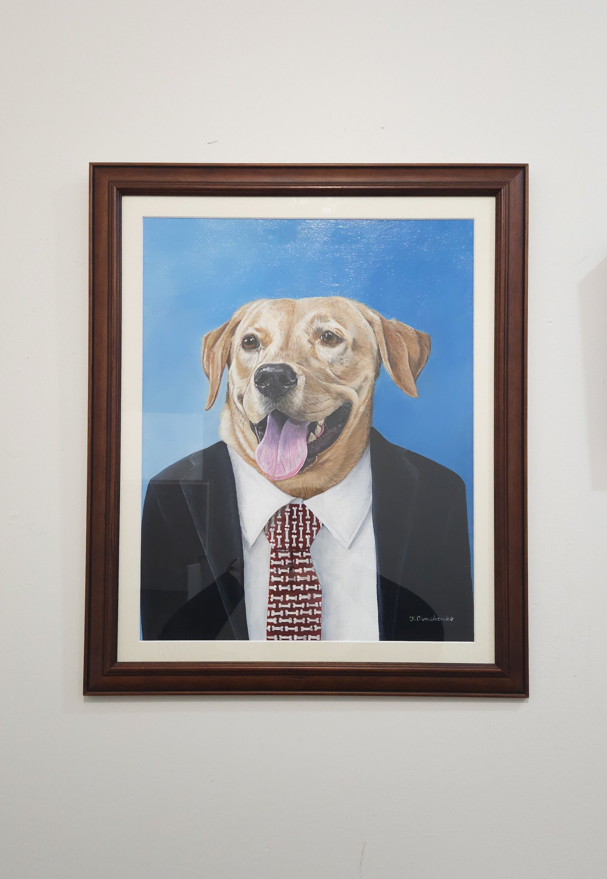 First Day at the Office Original Framed Artwork