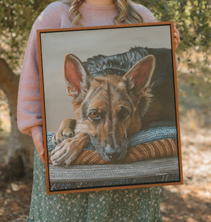 Sleepy Guardian Original Framed - Award Winning Artwork