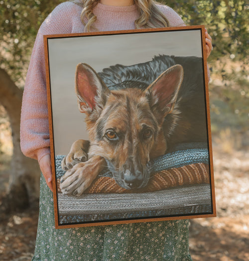 Sleepy Guardian Original Framed - Award Winning Artwork